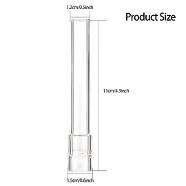 3 Pcs Glass Tube Stem (110mm Straight) Steam Chemistry Air Drying Tube (Straight-1)