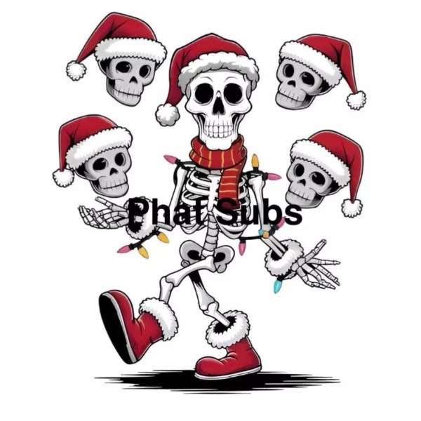 Unbranded Sublimation Print Juggling Santa Heads Ready To Press Heat