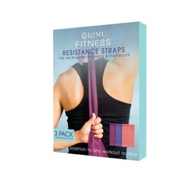 Lomi Resistance Band Set, 3 Pieces Pink