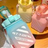 ST-TORU Botella Deportiva Galon Agua Garrafa Kawaii Cantimplora