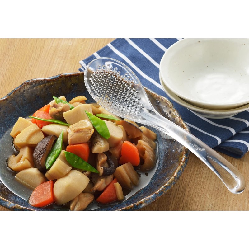 Yoshikawa SJ3474 Ayana Easy to Scoop, Clear Astragalus, Drilled Large