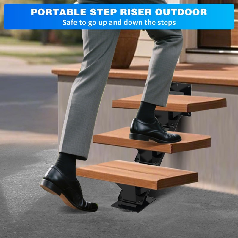 Metal Stair Step Stringer, 3 Step Steel Stair Riser for