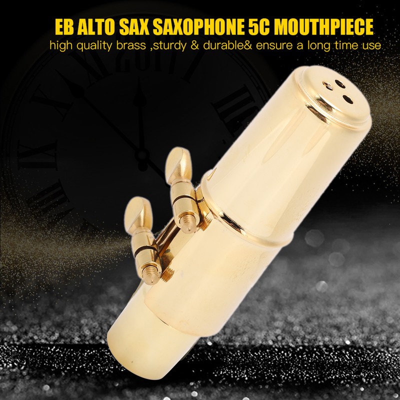 Eb Alto Sax Saxophone 5C Mouthpiece with Cap Pads Musical