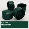 SKIR'CO RAL 6005 Fence Post Caps Round 60 mm Green
