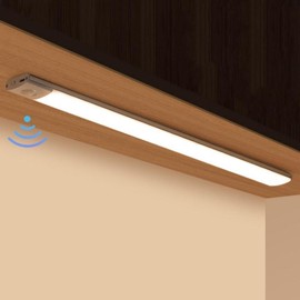 2 Pack Under Cabinet Lights with a Motion Sensor Operated Rechargeable,Stepless Dimmable Closet Lighting for Drawer,Wardrobe,Kitchen:_20cm
