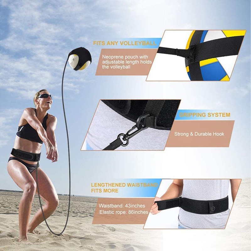 Football Kick Throw Trainer Belt Soccer Volleyball Training Aid Equipment