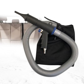 Sallurmose Pneumatic Vacuum Cleaner Kit,Dual Function Air Vacuum Blow Gun Pneumatic Suction Gun Air Vacuum Cleaner Kit Including Storage Bag,Tube & Accessories