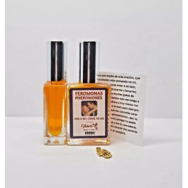 PERFUME CON FEROMONAS VEN A MI ATRAE AL SER AMADO INCLUYE ORACION  AMULETO 1PC