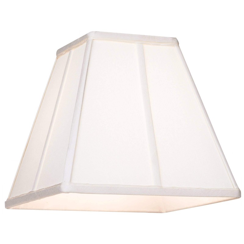 Ivory Classic Square Shade 5.25x10x9 (Spider) - Springcrest