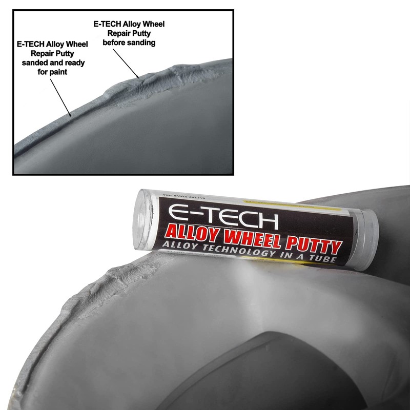 E-TECH Micro Alloy Wheel Refurbishment Repair Kit - Metallic Silver