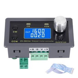 Stepper Motor Driver Controller 6.6A Forward/Reverse Pulse Speed Angle Control Module with Serial PLC Communication for NEMA 17/23/34 Motors