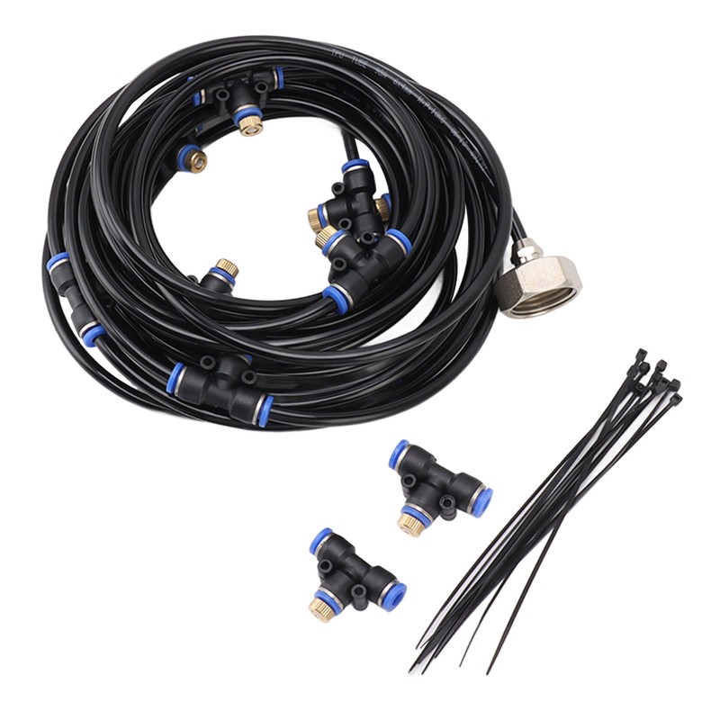 Patio Misting Cooling System Backyard Greenhouse Water Mist 8m 26ft