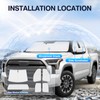 Sunsdrew Windshield Sun Shade for Toyota Tundra 2022-2024 Full Privacy