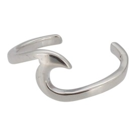 Touch Jewellery 925 Sterling Silver Wave Design Toe Ring