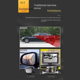 Peakloong Car Rear View Camera Blind Spot HD AHD 1080P Assisted Reversing Left and Right Sides Reversing Blind Spot Assist Camera