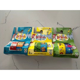 Dr. Seuss Tape Set-Set Includes 6 Different Design Ruler Thing 1&2 Scrapbooking