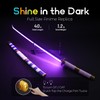 RENGENG Light Up Sword, 40 Inches Rechargeable Pre-Assembled Plastic Replica