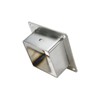 Wealrit 4 Pcs Square Post Bases Stainless Steel Flange Anchor