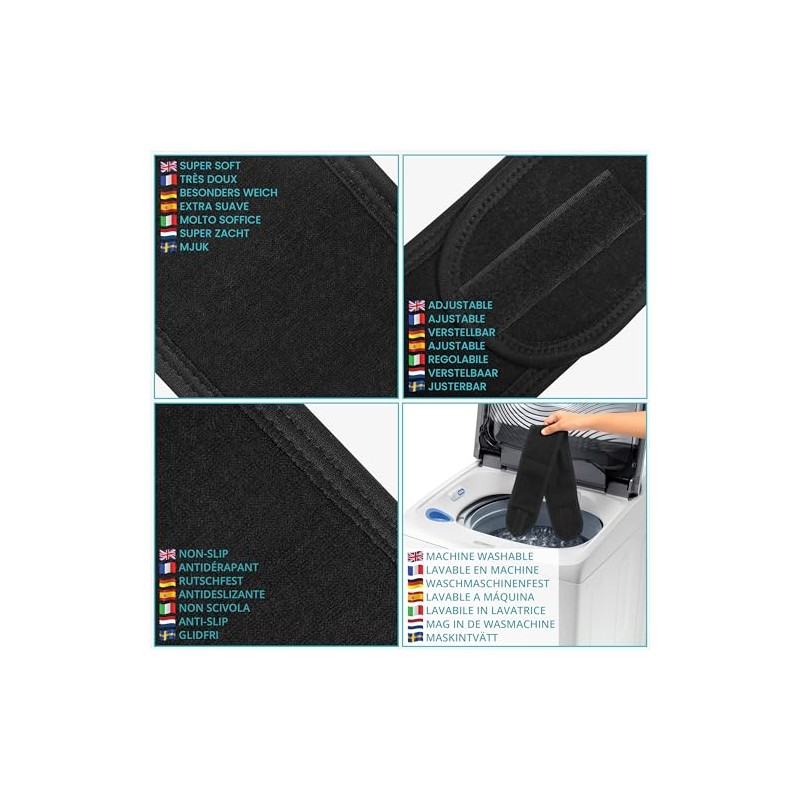 Spa Black Headband Hair Wrap Pack of 10