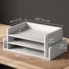 Ballucci 3-Tier Desk Organizer with 2 Side Mail Sorter Slots,