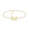 Sofia Milani - Women's Bracelet 925 Silver Butterfly Pendant, Yellow