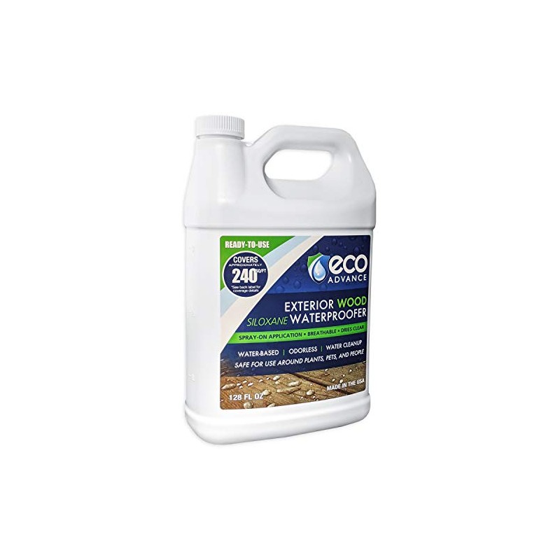 Eco Advance Exterior Wood Siloxane Odorless Spray-On Application Waterproofer, Waterproof