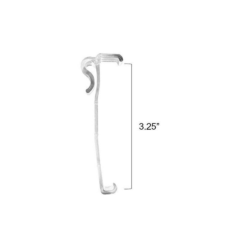 6 Pack of 3.25 Inch Valance Clips for Window Blinds