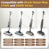 Nicemiya 2 Pack Upgraded Steam Mop Brush Pads for Shark