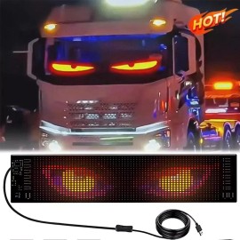 OPRAH 14'' Devil Eyes Light For Car LED Display Screen APP Truck Windshield Eyes Light