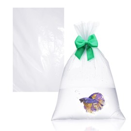 APQ Clear Plastic Fish Bags for Live Fish, 10 x 20 Inch. Pack of 1000 Polyethylene Live Fish Shipping Bags. 2 Mil Thick Aquarium Fish Bags. Durable Fish Transport Bags. Plastic Bags for Fish Transport