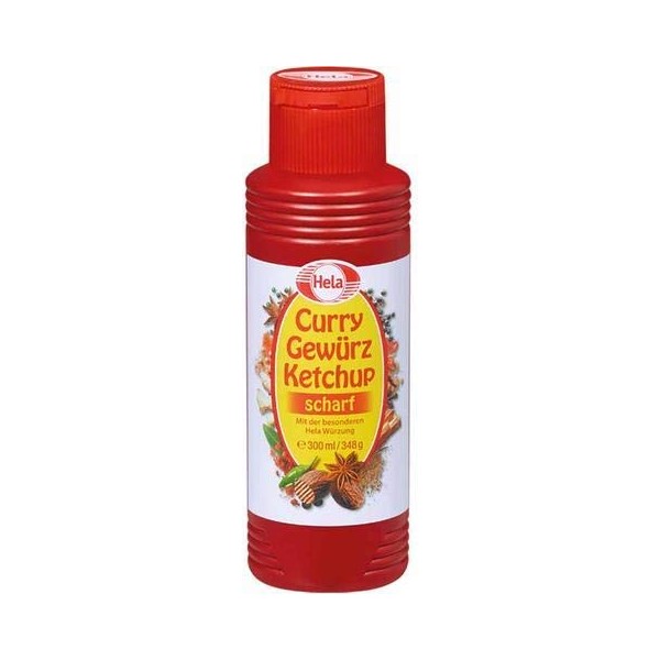 Hela Curry Gewurz Ketchup Scharf Hot Hela Wurzung from Germany 300 ml