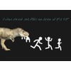 T Rex Jr Ate Your Stick Figure Family Vinyl Sticker
