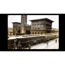 Rare 1865 Abraham Lincoln Funeral Train PHOTO Harrisburg PA, Assassination