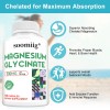 SOOMIIG Magnesium Glycinate 120 Capsules - Improves mood and sleep,