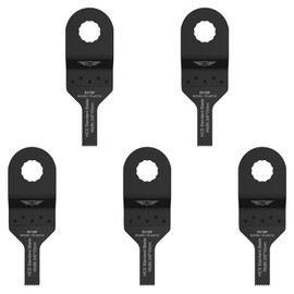 5 x 10mm TopsTools RV10F_5 Fine Tooth 13mm HEX Fitting Blades Compatible with Draper MT250A 23038, MT250 31328, Wickes 235510, Renovator Multitool Multi Tool Accessories