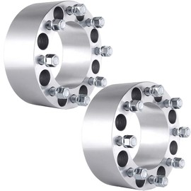 ECCPP 2pcs 3 inch 75mm 8 Lug Wheel Spacers Adapters 8x6.5 to 8x6.5 8x165.1mm to 8x165.1mm 125mm CB fits for F250 for F350 Econoline for RAM 2500 3500 DUALLY with 9/16x18 Studs Lug Nuts