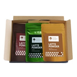 Iiko Cafe Matcha Latte, Hojicha Latte, Japanese Tea Latte, Powder, Set of 3 Types, 3.5 oz (100 g)