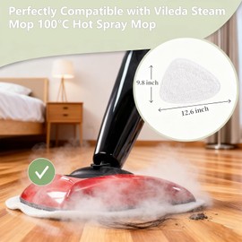5 Pack Steam Mop Compatible with Vileda Steam Mop Head Replacement