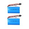 2 pcs 7.4V 1500Mah 15C SM2P Plug li-on Battery for
