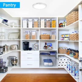 Youtob Motion Sensor LED Ceiling Light 15W 1300LM, ETL Listed, Flush Mount Ceiling Light, Ceiling Light Fixture for Indoor, Stairs, Closets Room, Hallways, Laundry, Garage(6500K Daylight White)