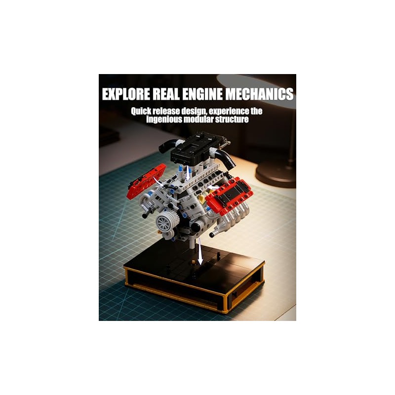 V8 Engine Building Set, Build Your Own Mini V8 Model