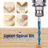 Bestgle Up Cut Spiral Router Bit, 1/4 Inch Shank CNC