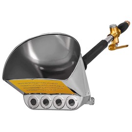 Uenede Stucco Sprayer Gun, 4 Jet Cement Mortar Paint Hopper Pneumatic Sprayer, Ceiling Plaster Texture Manual Painting Tool