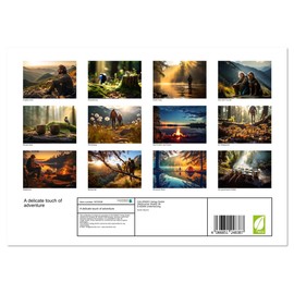 A delicate touch of adventure (Monthly Wall Calendar 2025 16.5" x 23.4" (open)), CALVENDO 14 Month Calendar