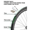 Julai Road Bike Tyre Insert, Flat Bicycle Tube Protector Compatible
