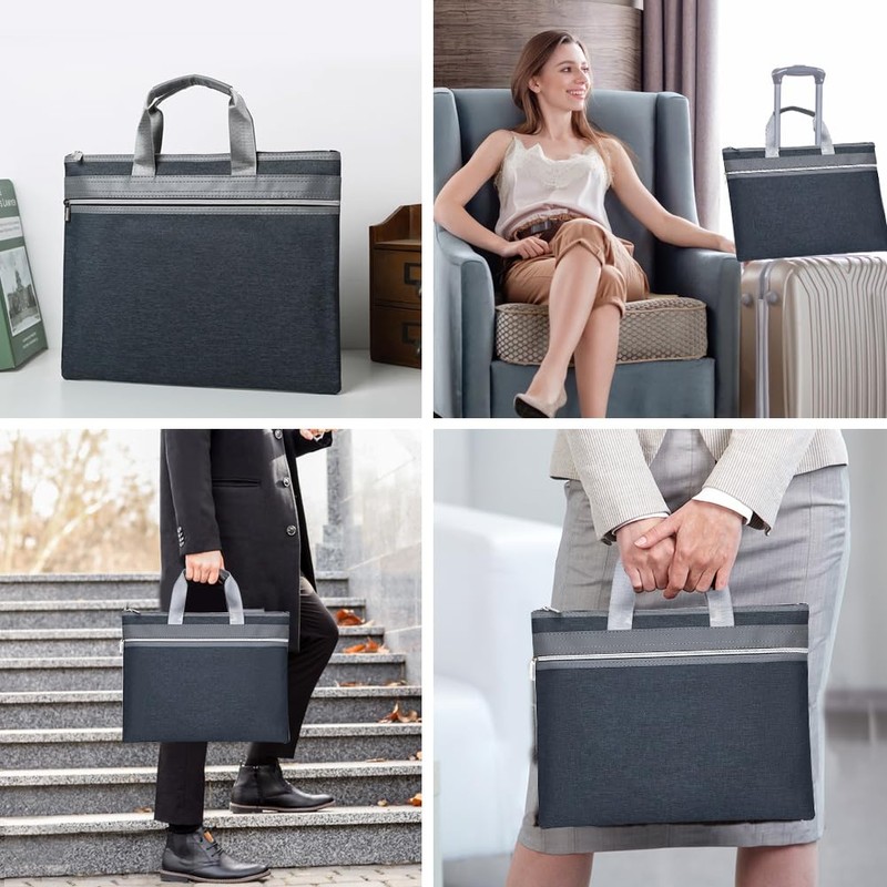 A4 Office Document Bag with Handle, Portable Document Bag A4