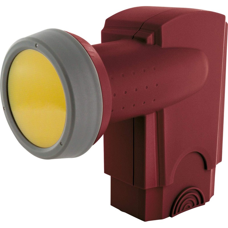 Schwaiger extremely heat resistant SUN Protect Quad LNB Brick Red