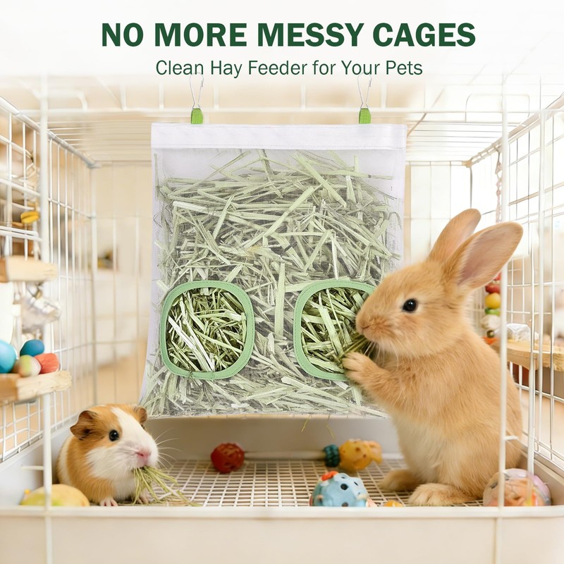 ducyak Mesh Guinea Pig Hay Feeder Bag for Guinea Pigs