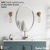 Better Bevel Frameless Oval Mirror, 24" x 36" Bathroom Wall