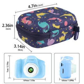 Leayjeen Kameratasche für Kinder, kompatibel mit Hangrui, Gofunly, BaFuland, Slothcloud, YOKISS, Blau, Schulrucksäcke